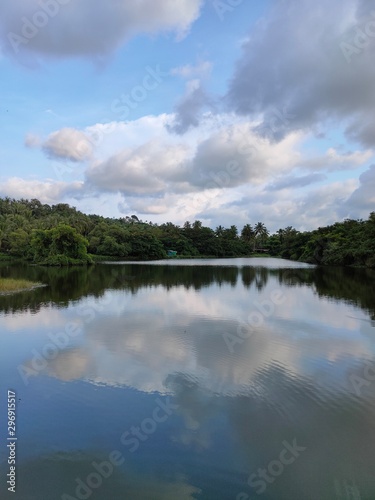 landscape with lake and clouds © hari