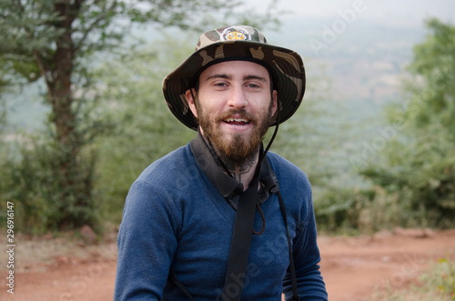 Young Man on Safari