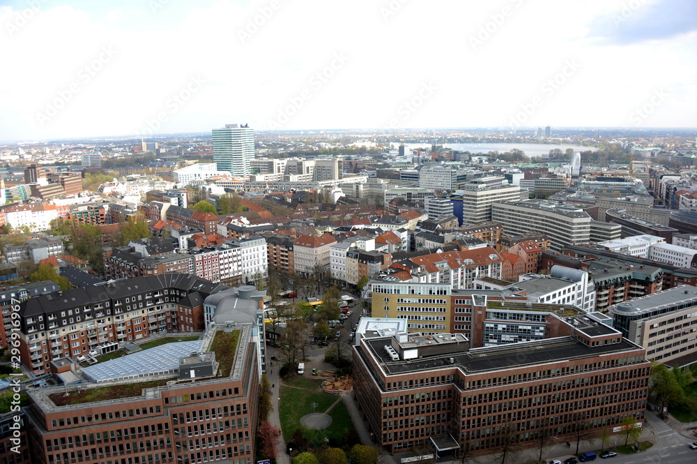 Fototapeta premium Blick vom Hamburger Michel 2011
