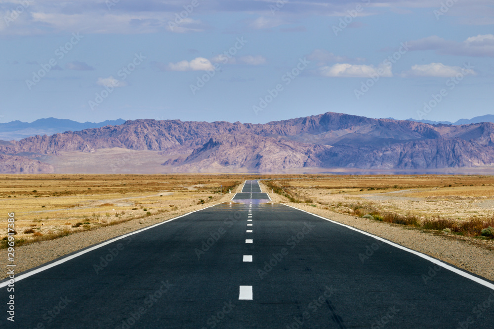 Beautiful asphalt road in the mountains