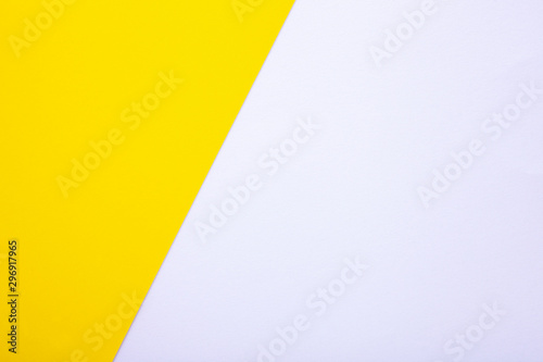 White and yellow paper texture as background with place for text