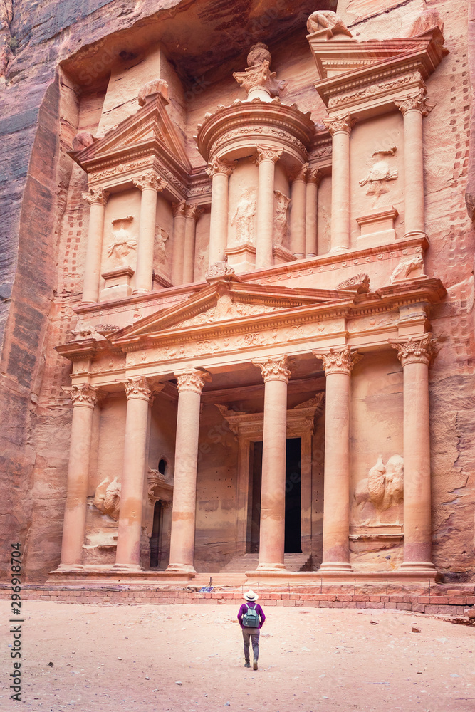 The Treasury temple (Al Khazneh), Petra Jordan