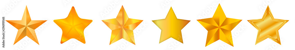 Star / Star-icon / Star-vector / Star set Vector illustration. - obrazy, fototapety, plakaty 