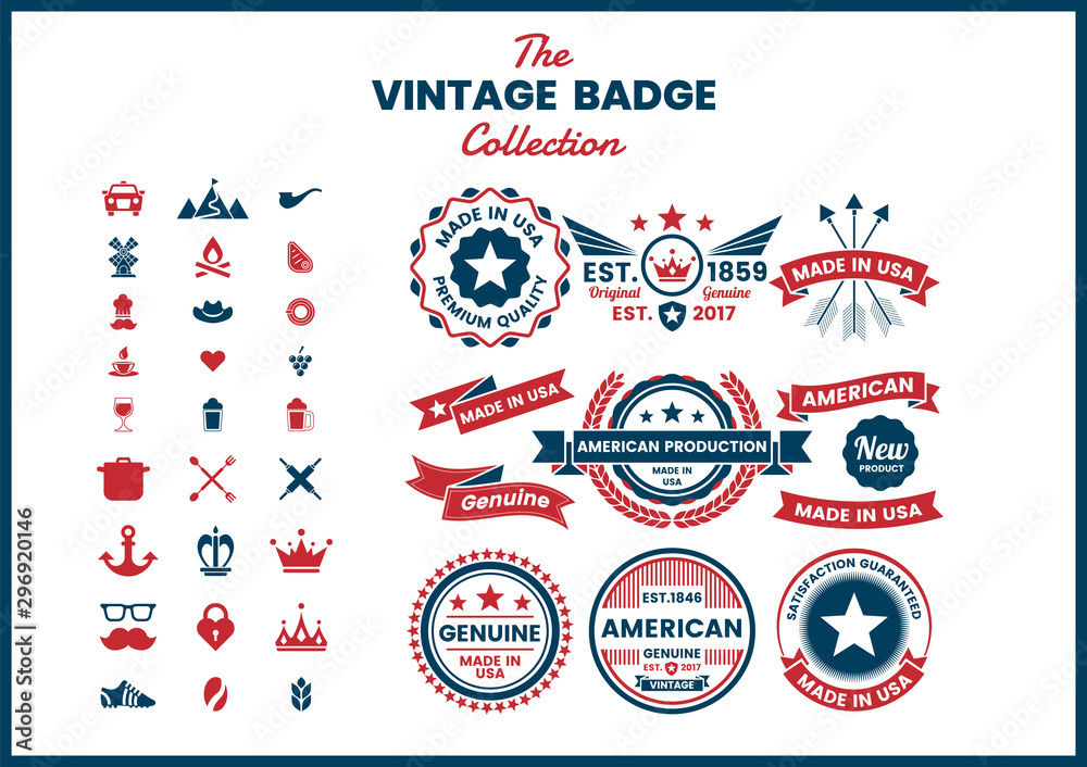 Naklejka premium Vintage Retro Vector for banner