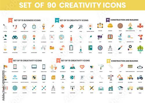 Business icons set for business