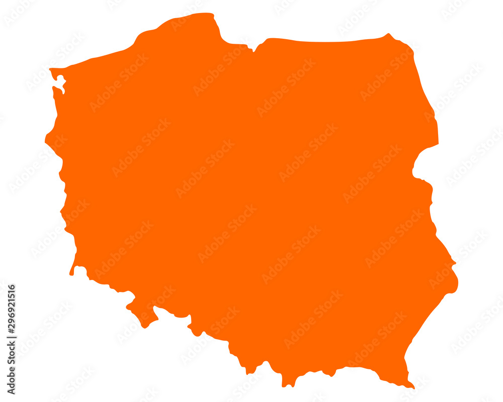 Karte von Polen Karte von Polen