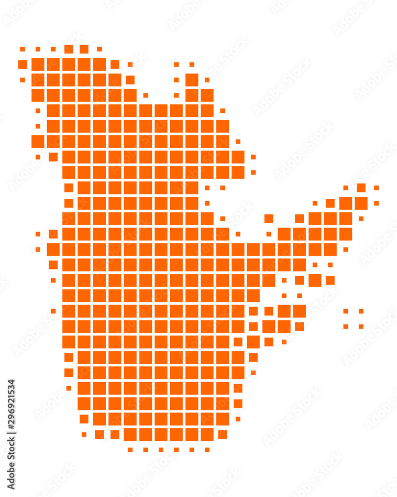 Obraz premium Karte von Quebec