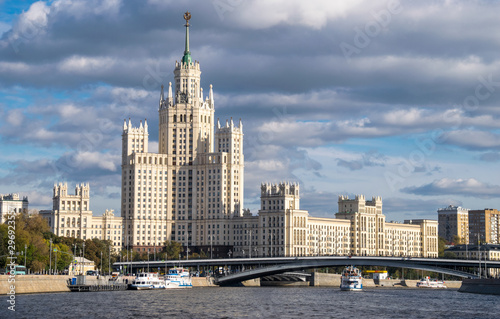 Stalin's skyscraper on Kotelnicheskaya Embankment in Moscow