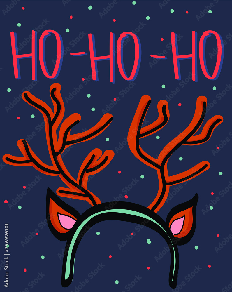 Fototapeta premium christmas background, vector illustration postcard christmas