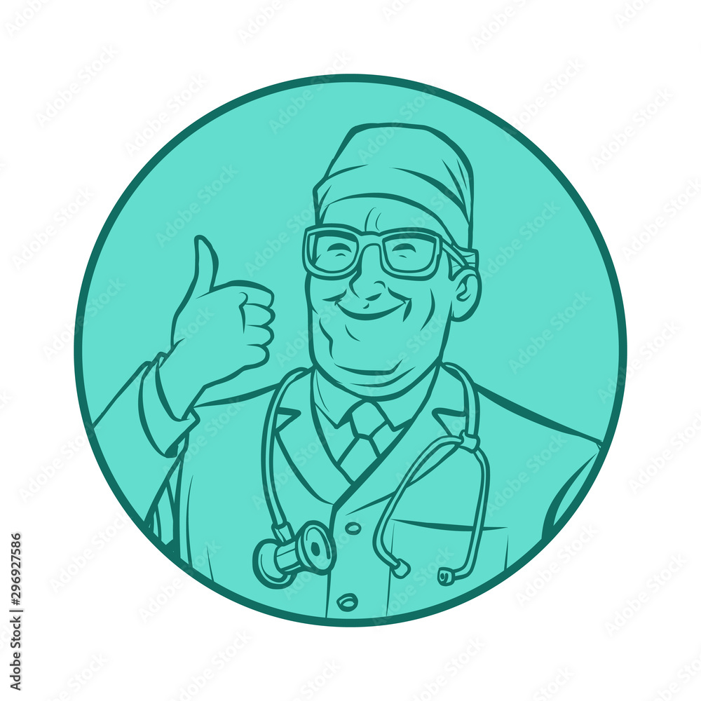 leinart graphics doctor, thumb up gesture leinart graphics doctor, thumb up gesture