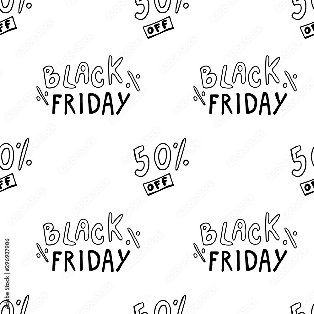 Black Friday Sale lettering, calligraphy grunge texture and light background for logo, banners, labels, badges, prints, posters, web. Vector illustration.