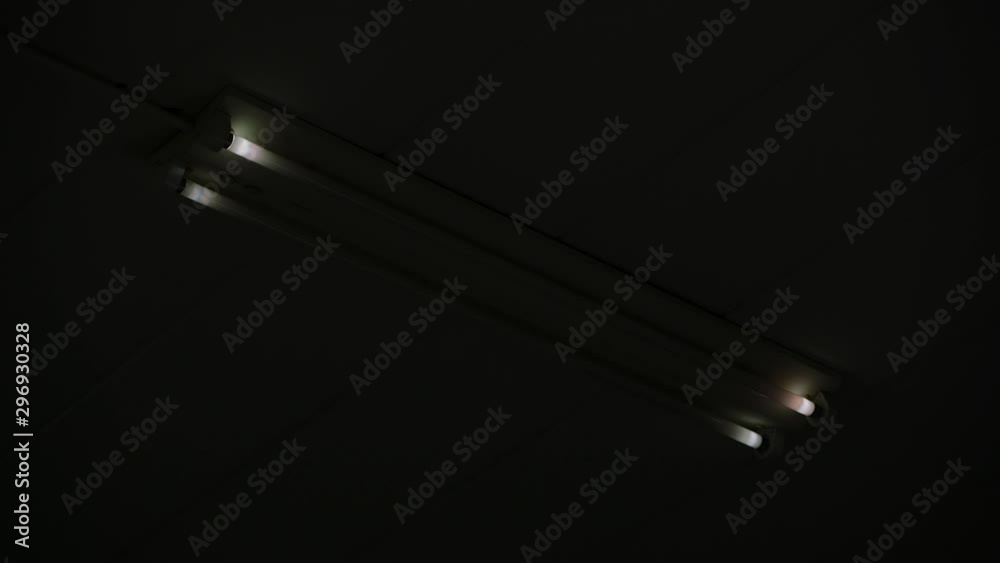 fluorescent light flickering with power problems