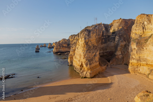 Coast of Lagos, a town located in the Algarve, south of Portugal.