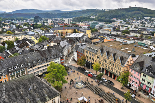 siegen historic city in germany from above photo