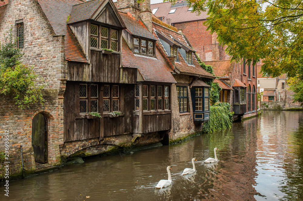 Bruges, Belgium. Historical city center.