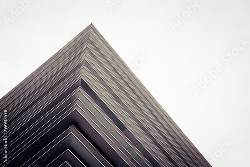 Skyscraper Business Office, blue sky background, Corporate buildings