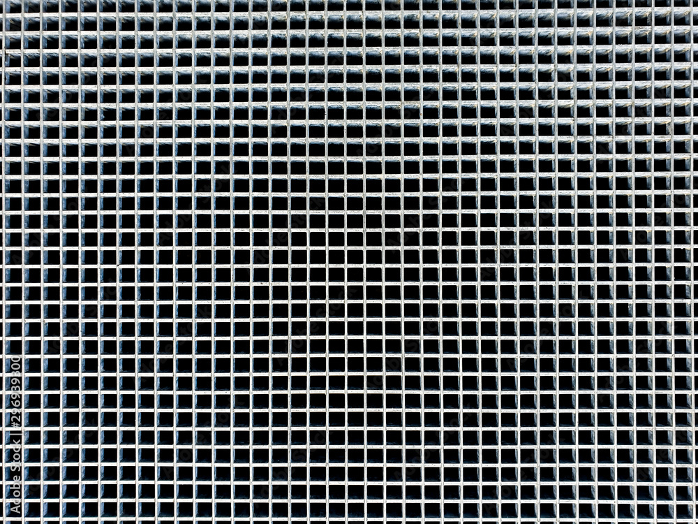 Φωτογραφία texture grille métallique grise