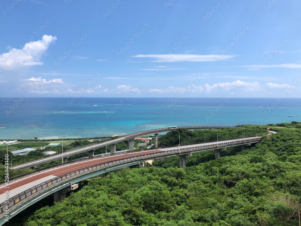 Nirai Kanai bridge, Okinawa, Japan