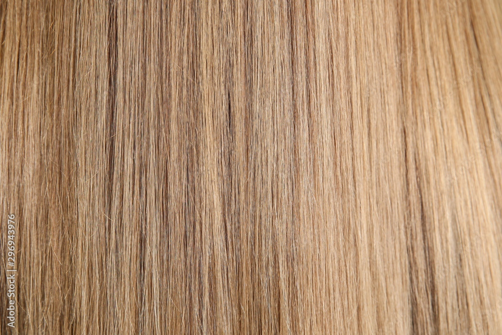background of female brown hair close up - obrazy, fototapety, plakaty 