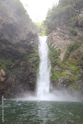 BANAUE  PHILIPPINES - June 03 2016  Rock  pool and waterfall in Batad  near Banaue 