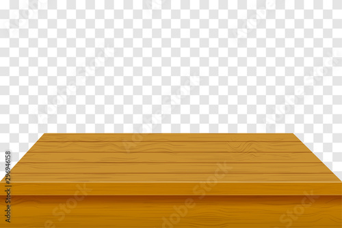 wooden table top vector illustration