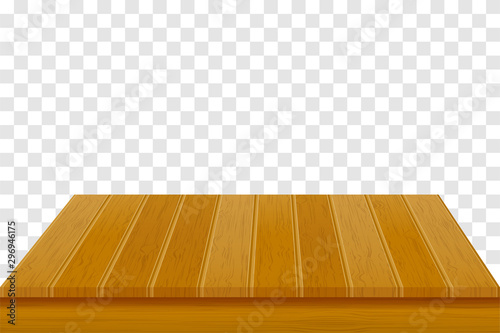 wooden table top vector illustration