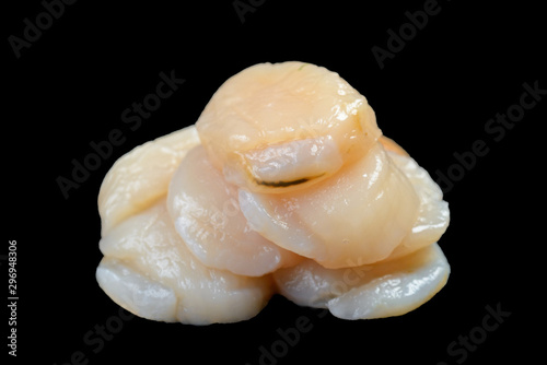Raw clam meat for barbecue