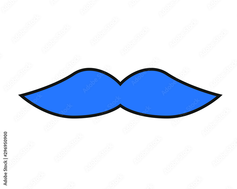mustache shaped icon vector for movember day mustache shaped icon vector for movember day