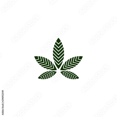 Cannabis leaf logo design for medical company
