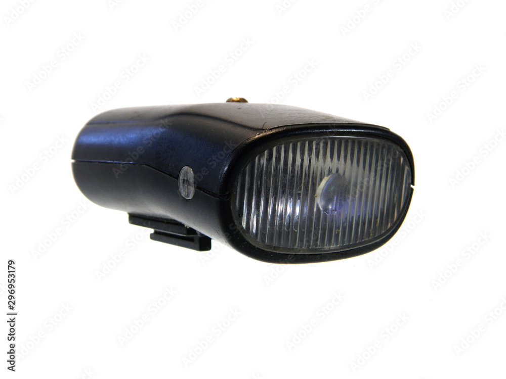 bicycle headlight isolated on white background bicycle headlight isolated on white background