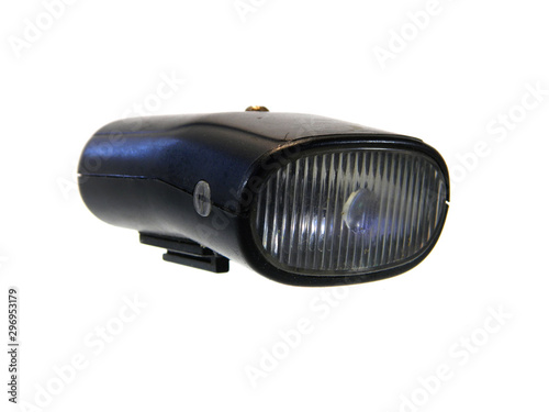 bicycle headlight isolated on white background