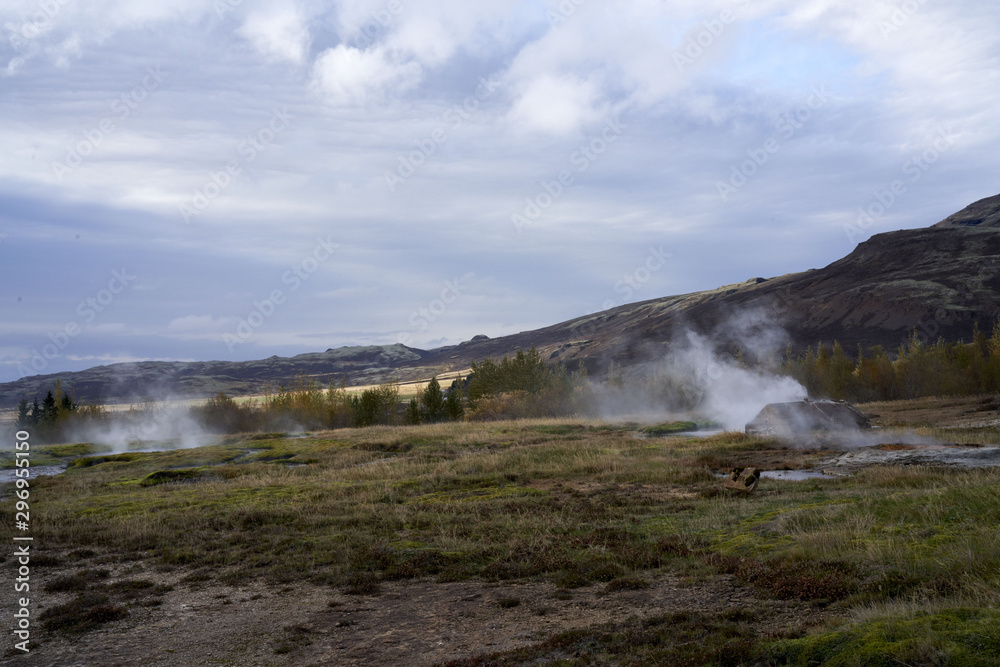 Geysir, Strokkur, geothermal geysers, Iceland