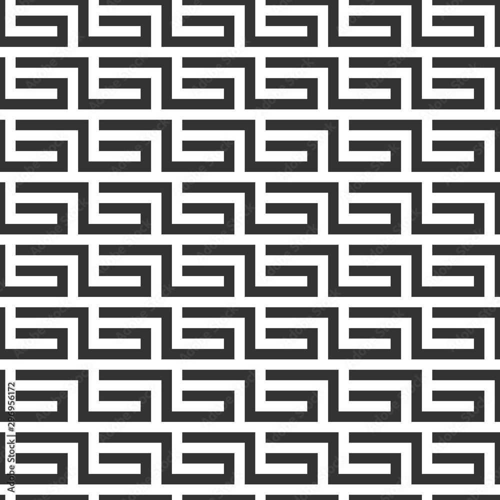 Geometric seamless vector pattern including traditional korean motive with typical lines and elements Geometric seamless vector pattern including traditional korean motive with typical lines and elements