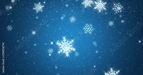christmas background with snowflakes