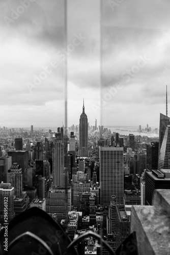 View of the Empire State Building from the Top of the Rock