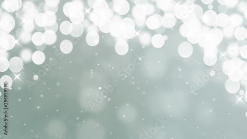 Texture background abstract white or silver glitter and elegant for Christmas. The dust is white. Sparkling magic dust particles. Magic concept. Abstract background with bokeh effect.