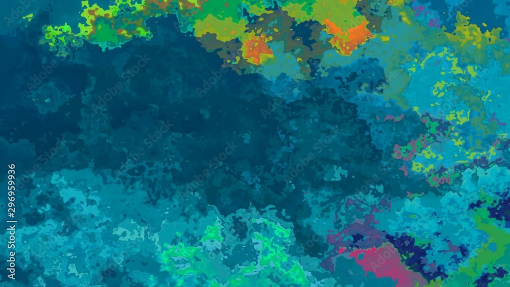 abstract animated twinkling stained background seamless loop video - watercolor splotch effect - color teal blue abstract animated twinkling stained background seamless loop video - watercolor splotch effect - color teal blue
