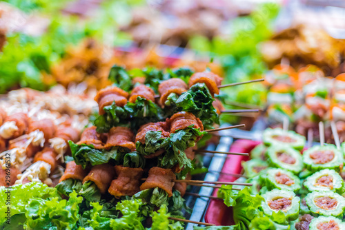 Traditional Vietnamese street food sold in Sapa, Vietnam photo