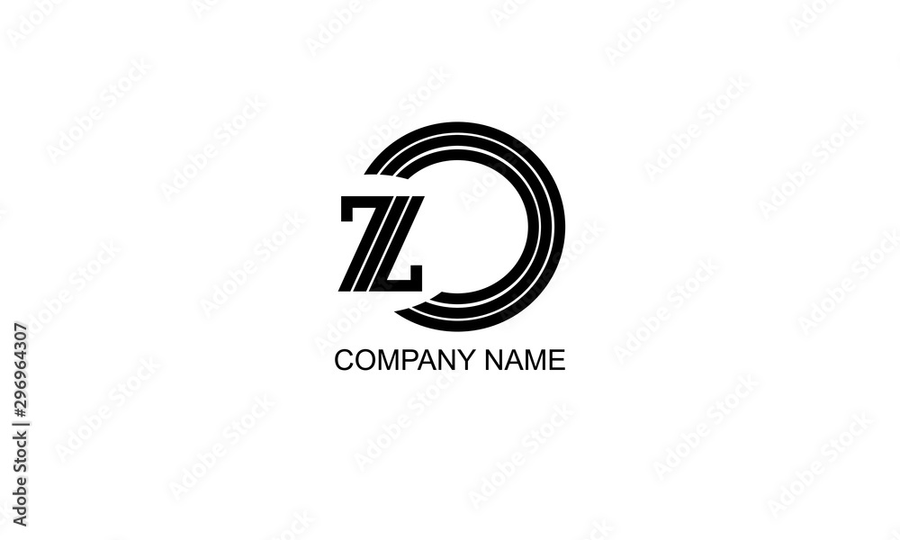 Abstract monogram, geometric ornament with letter on a white background. Vector illustration of company Abstract monogram, geometric ornament with letter on a white background. Vector illustration of company