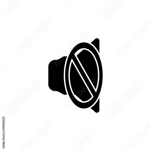  speaker icon vector flat design