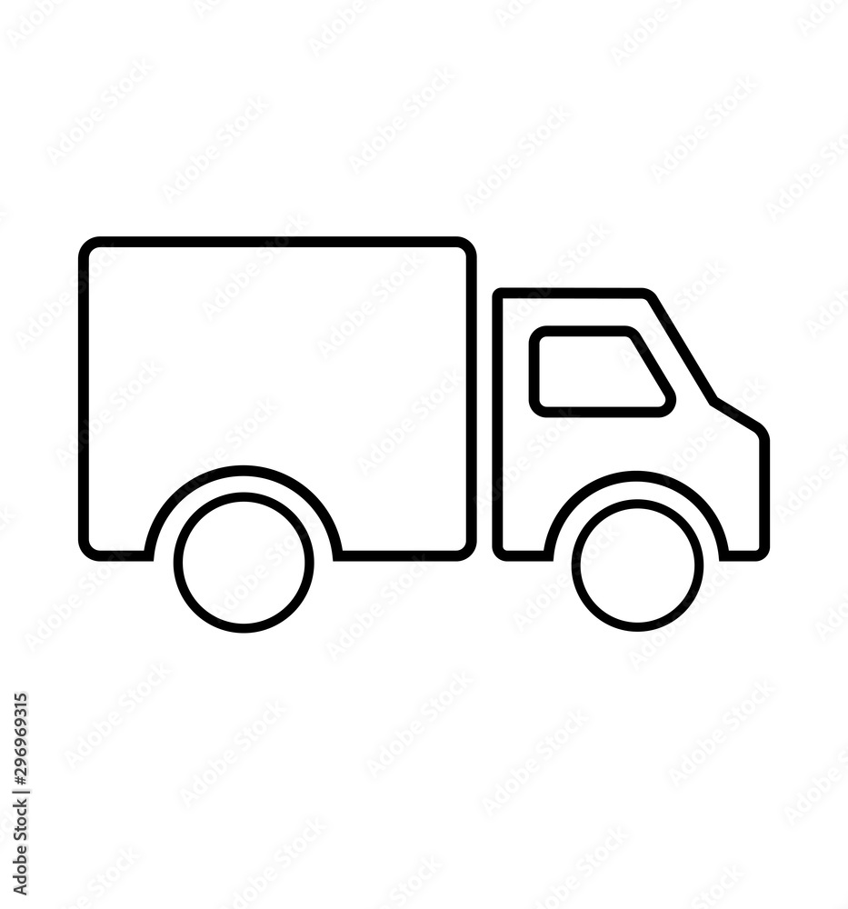 Truck icon ilustration vector illustration isolated on white