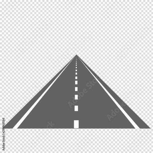 Bending roads and highways vector illustrations