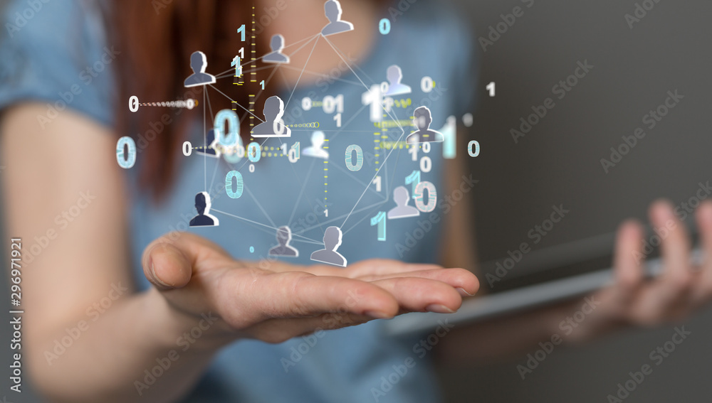 Social Media Communication Internet Network 3d Social Media Communication Internet Network 3d