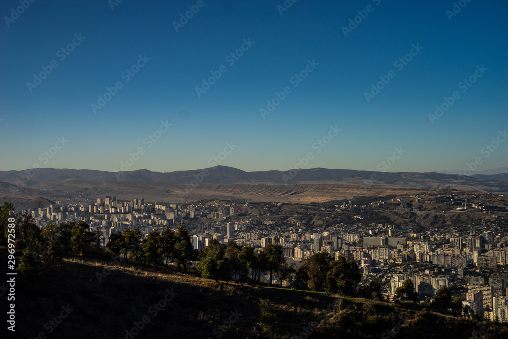 Panoramic view of Tbilisi's downtown