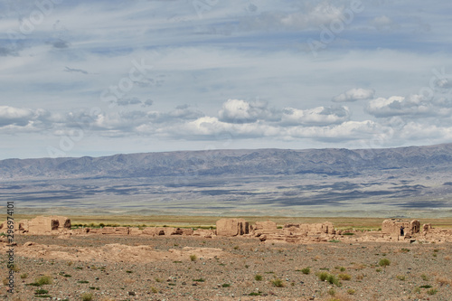 the ruins of the ancient monastery of Ongiin Heath, Mongolia