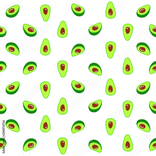 Avocado Fruit Patterns Hand Drawn