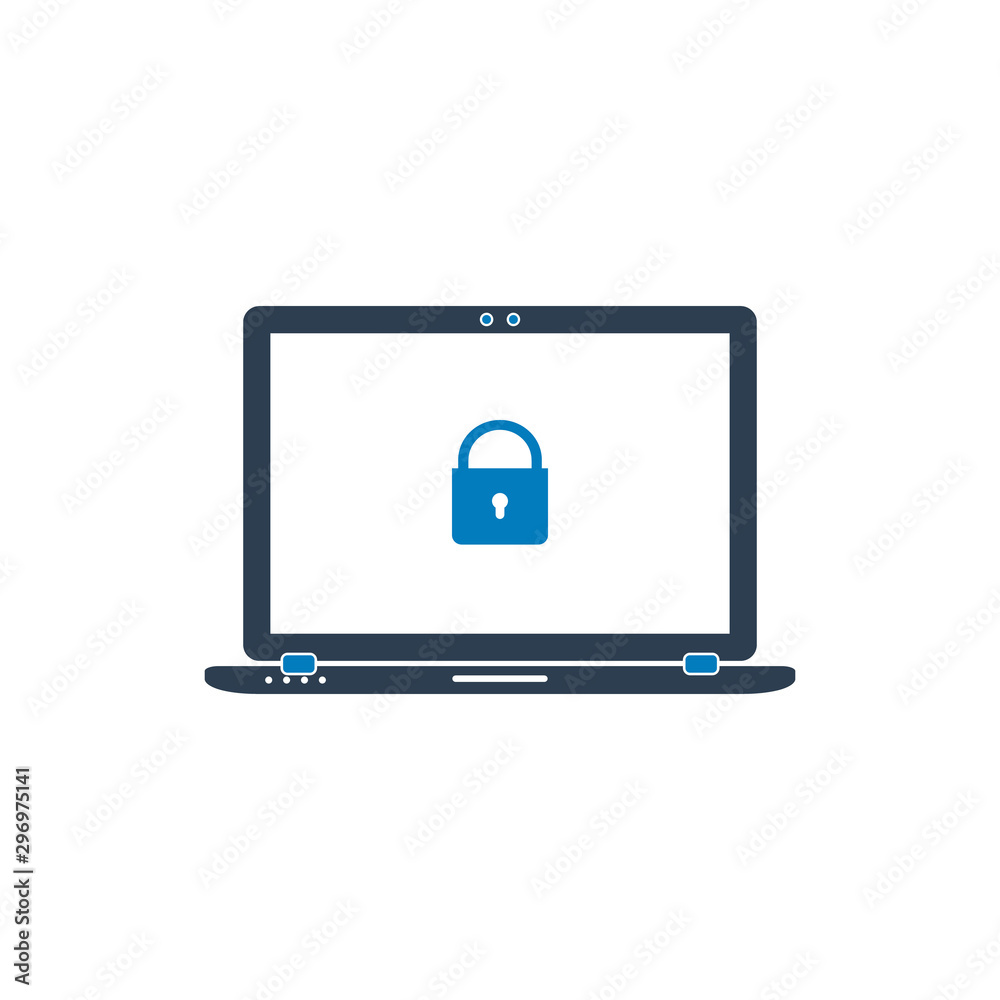 Computer Security Icon. Flat style vector EPS. Computer Security Icon. Flat style vector EPS.