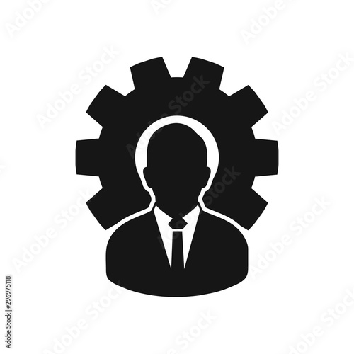 Business Management Icon. Flat style vector EPS.