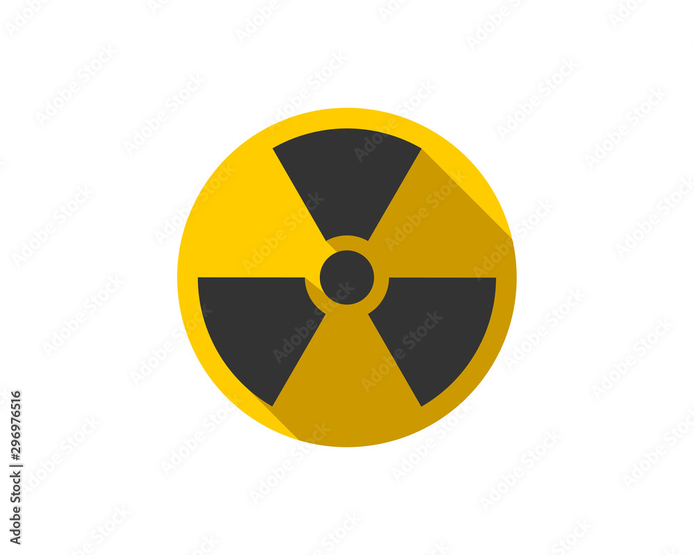 Radiation icon vector. Warning radioactive sign danger symbol. Radiation icon vector. Warning radioactive sign danger symbol.
