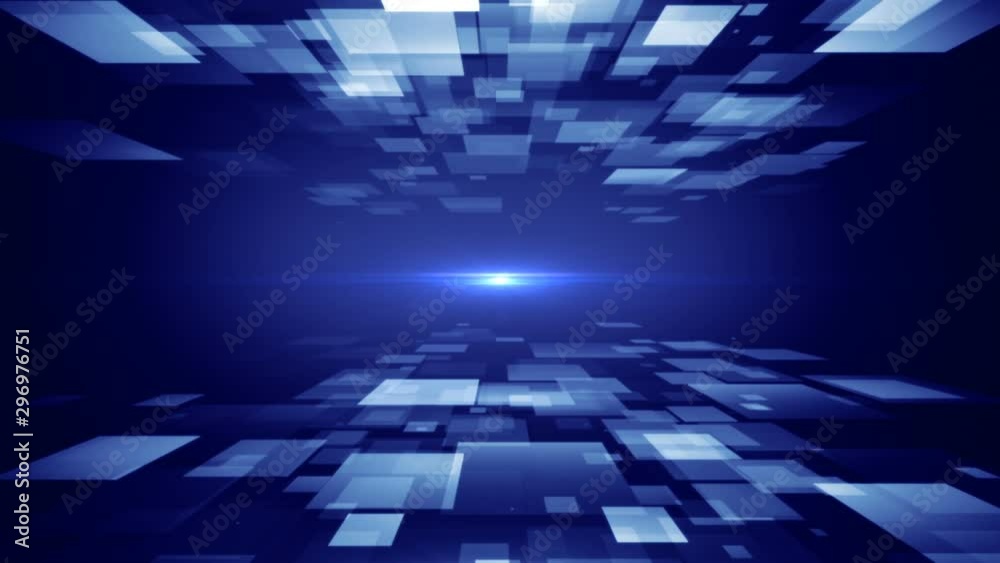 technology background blue stream data